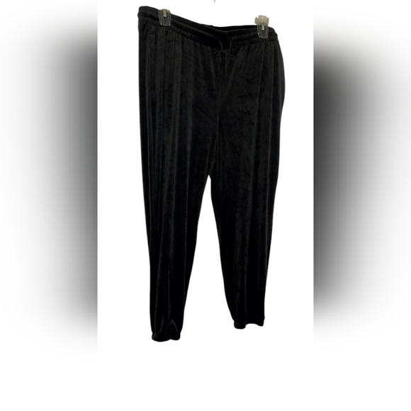 Avia black Velour jogger pants - Picture 1 of 5